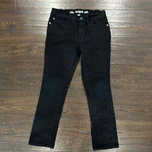 Cat & Jack boys size 8 black skinny jeans with adjustable waist great condition